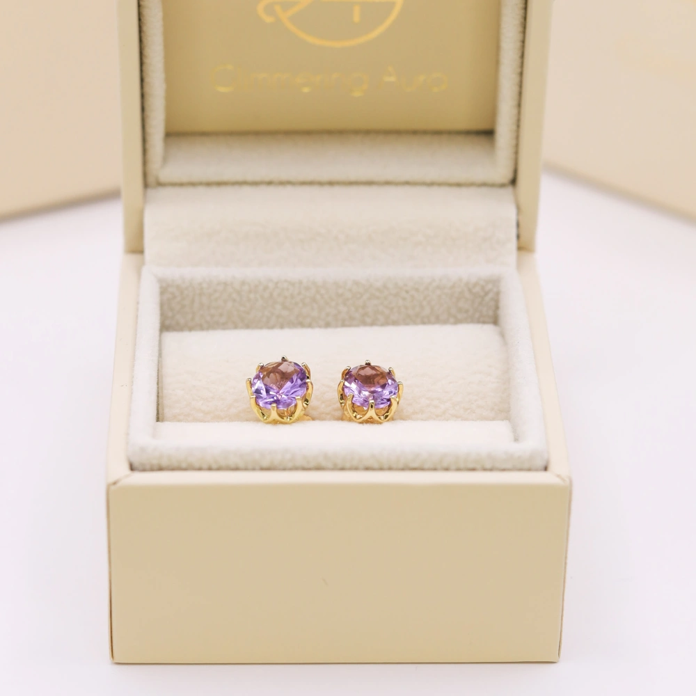 Purple Amethyst Earrings - Inner Balance